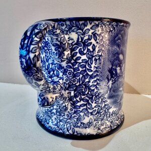 Antique James Kent Fenton Ye Olde Foley Ware Tyg Blue and White Mug